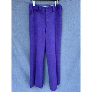 Vintage 1970's Levi's for Gals Purple Wide Leg Sta-Prest Pants Sz‎ 28